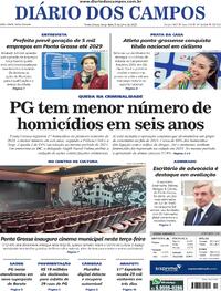 Capa do jornal Diário dos Campos 08/07/2025