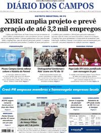 Capa do jornal Diário dos Campos 09/05/2025