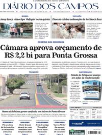 Capa do jornal Diário dos Campos 09/12/2025