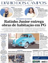 Capa do jornal Diário dos Campos 10/10/2025