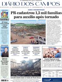 Capa do jornal Diário dos Campos 11/11/2025