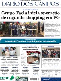 Capa do jornal Diário dos Campos 12/12/2025