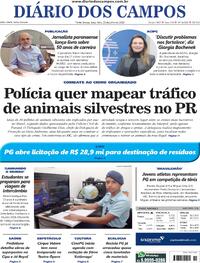 Capa do jornal Diário dos Campos 15/07/2025