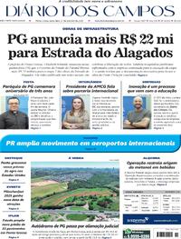 Capa do jornal Diário dos Campos 17/10/2025