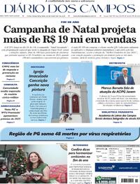 Capa do jornal Diário dos Campos 18/11/2025
