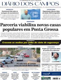 Capa do jornal Diário dos Campos 21/10/2025