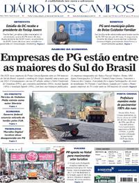 Capa do jornal Diário dos Campos 21/11/2025