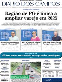Capa do jornal Diário dos Campos 23/12/2025