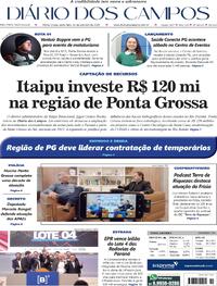Capa do jornal Diário dos Campos 24/10/2025