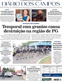 Capa do jornal Diário dos Campos 25/11/2025