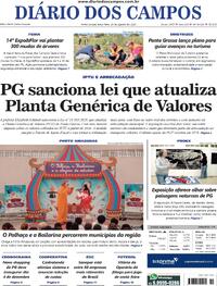 Capa do jornal Diário dos Campos 26/08/2025