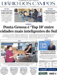 Capa do jornal Diário dos Campos 26/09/2025