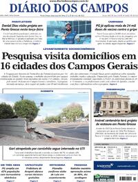 Capa do jornal Diário dos Campos 27/05/2025
