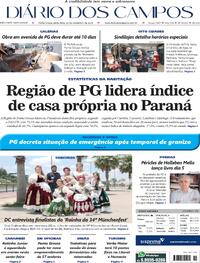 Capa do jornal Diário dos Campos 28/11/2025