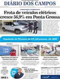 Capa do jornal Diário dos Campos 29/08/2025