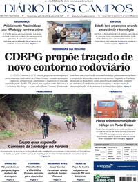 Capa do jornal Diário dos Campos 31/10/2025