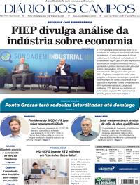 Capa do jornal Diário dos Campos 03/02/2026