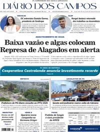 Capa do jornal Diário dos Campos 10/02/2026