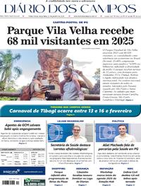 Capa do jornal Diário dos Campos 13/01/2026