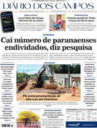 Capa do jornal Diário dos Campos 16/01/2026