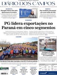 Capa do jornal Diário dos Campos 17/07/2026