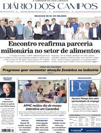 Capa do jornal Diário dos Campos 24/03/2026