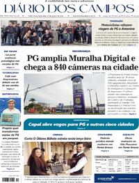 Capa do jornal Diário dos Campos 25/08/2026