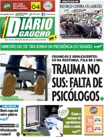 Capa do jornal Diário Gaúcho 06/12/2016