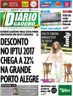 Capa do jornal Diário Gaúcho 09/12/2016