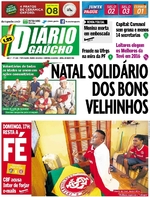 Capa do jornal Diário Gaúcho 10/12/2016