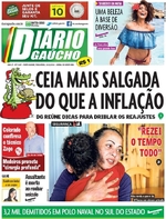Capa do jornal Diário Gaúcho 13/12/2016