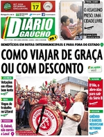 Capa do jornal Diário Gaúcho 21/12/2016