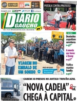 Capa do jornal Diário Gaúcho 23/11/2016