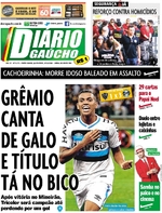 Capa do jornal Diário Gaúcho 24/11/2016