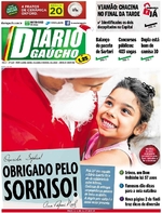 Capa do jornal Diário Gaúcho 24/12/2016