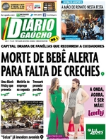Capa do jornal Diário Gaúcho 25/11/2016