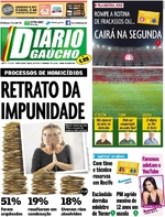 Capa do jornal Diário Gaúcho 26/11/2016