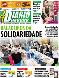 Capa do jornal Diário Gaúcho 01/07/2017