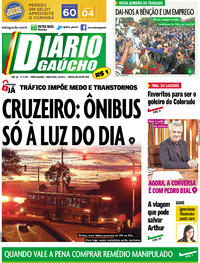 Capa do jornal Diário Gaúcho 02/05/2017