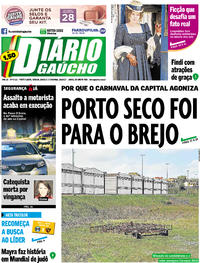Capa do jornal Diário Gaúcho 02/09/2017