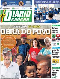 Capa do jornal Diário Gaúcho 02/12/2017