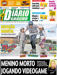 Capa do jornal Diário Gaúcho 03/06/2017