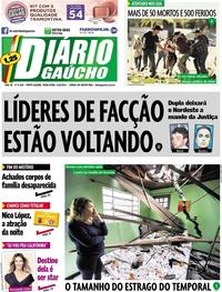 Capa do jornal Diário Gaúcho 03/10/2017