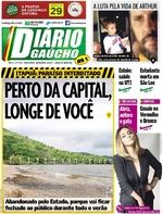 Capa do jornal Diário Gaúcho 04/01/2017