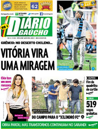 Capa do jornal Diário Gaúcho 04/05/2017