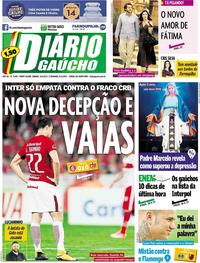 Capa do jornal Diário Gaúcho 04/11/2017
