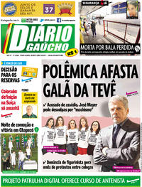 Capa do jornal Diário Gaúcho 05/04/2017