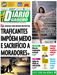 Capa do jornal Diário Gaúcho 05/05/2017