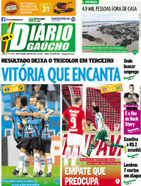 Capa do jornal Diário Gaúcho 05/06/2017