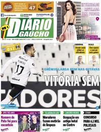 Capa do jornal Diário Gaúcho 05/07/2017